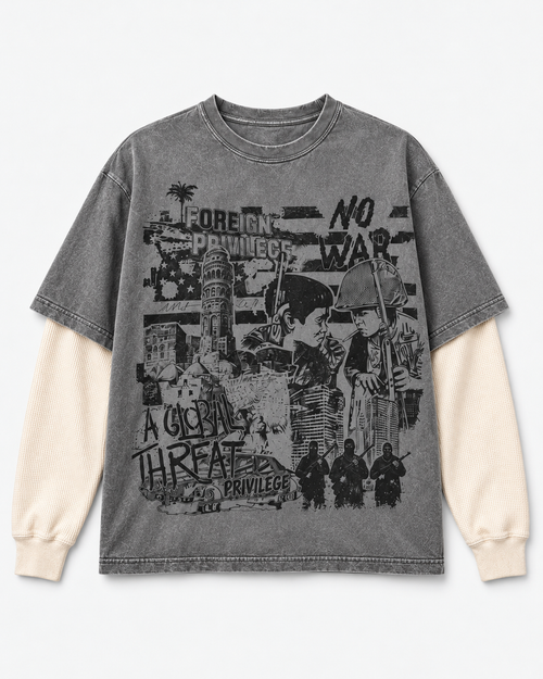 "Global Threat" Thermal Sleeve Tee