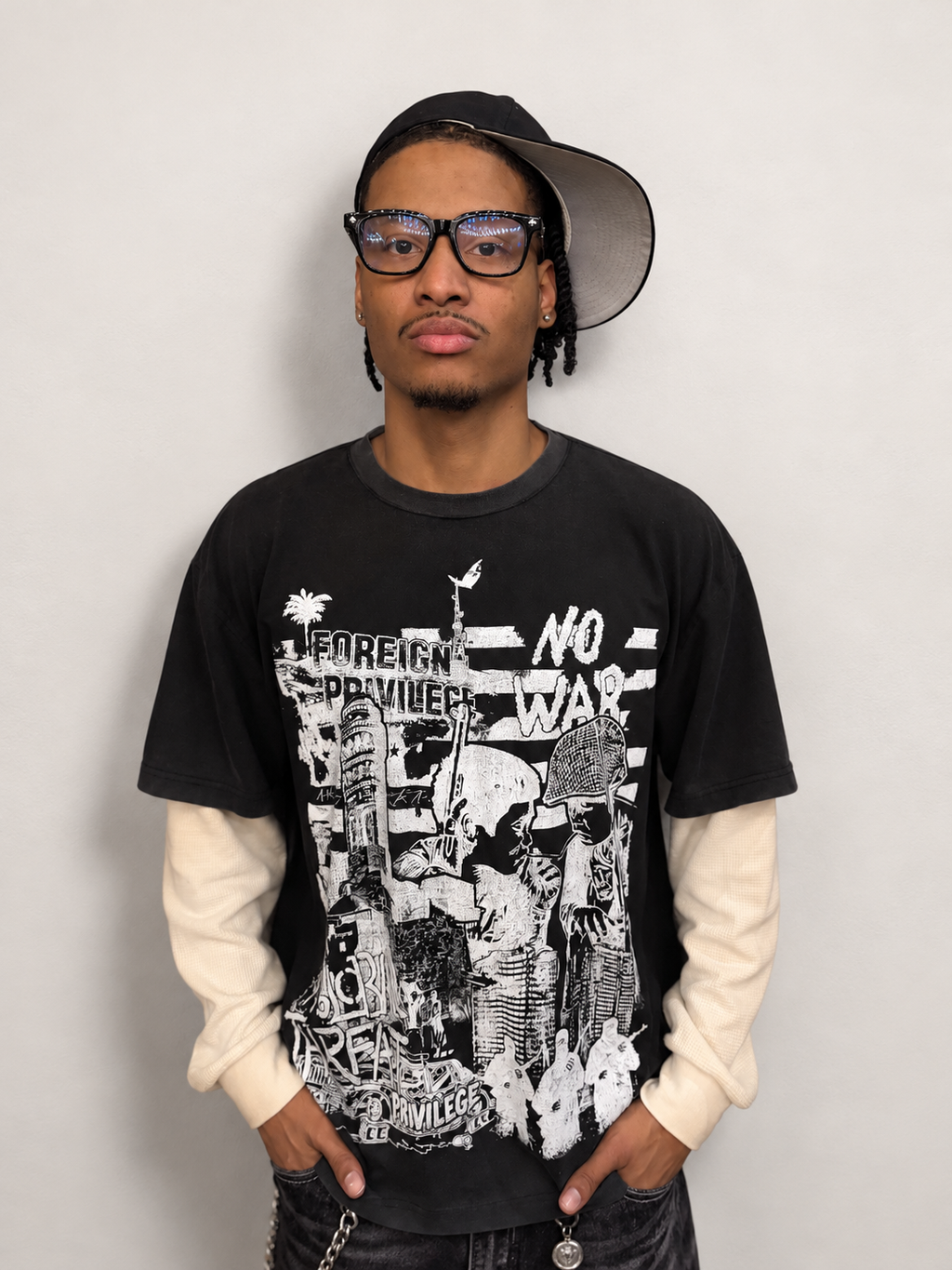 "Global Threat" Thermal Sleeve Tee