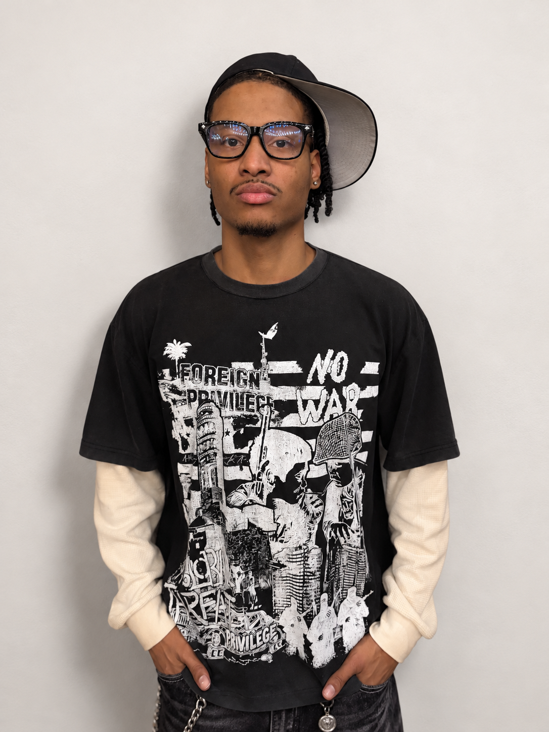 "Global Threat" Thermal Sleeve Tee
