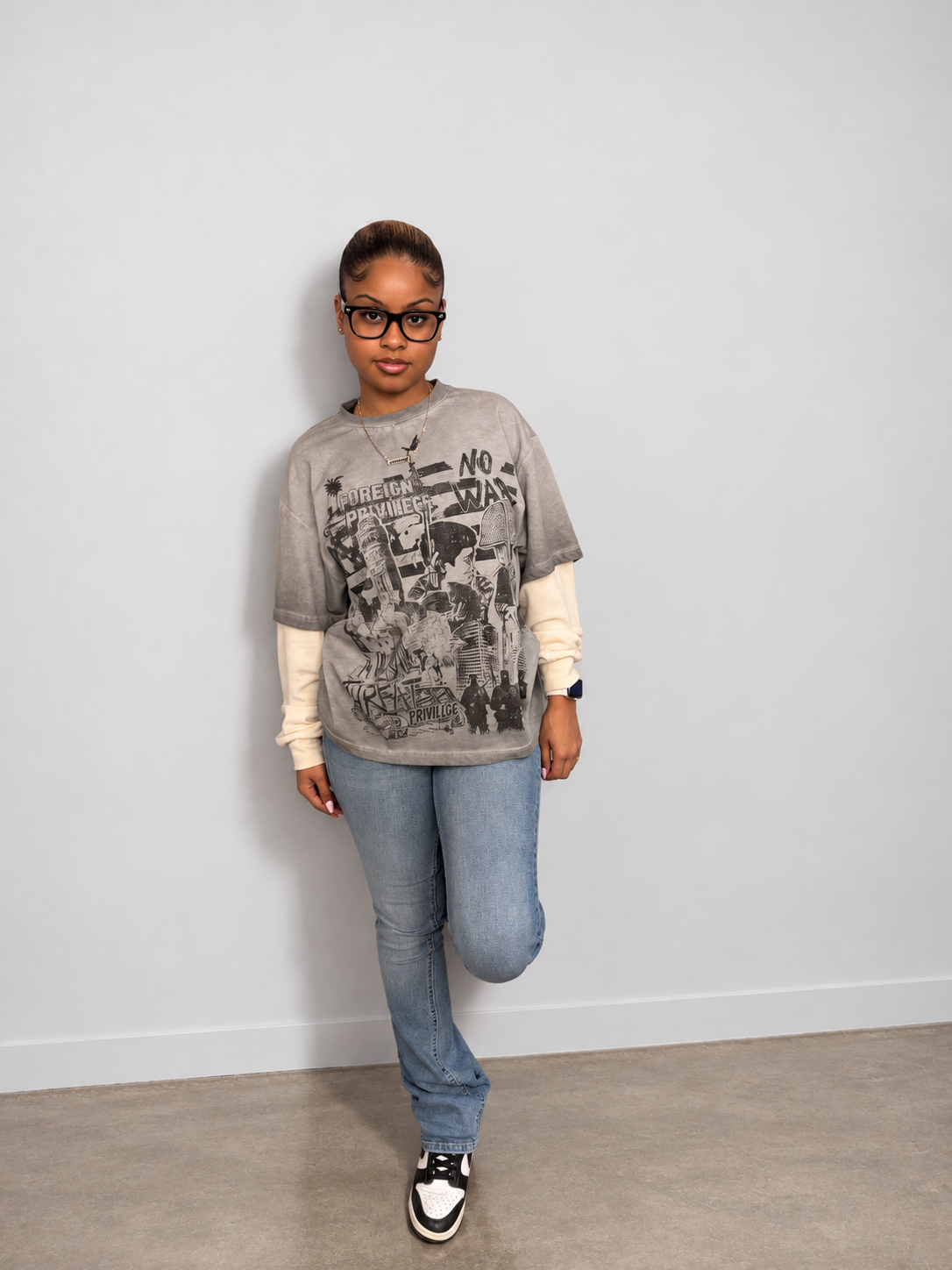 "Global Threat" Thermal Sleeve Tee